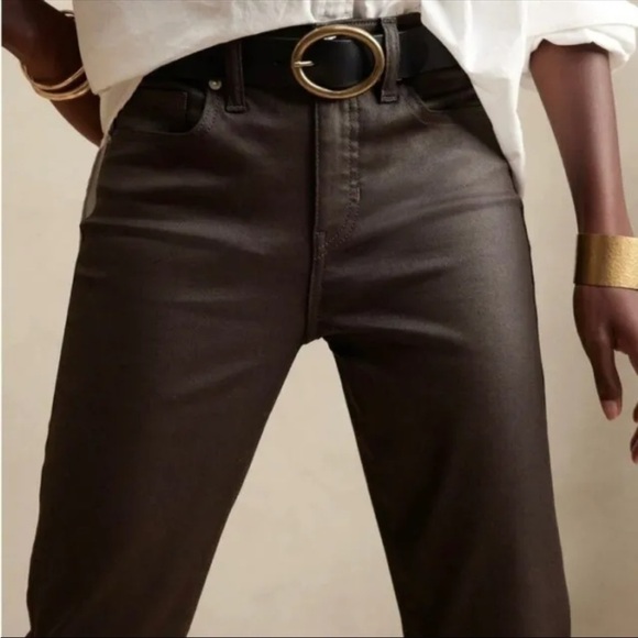 NWT! Banana Republic Slim Coated Jean - Size 35/20 Tall - Picture 8 of 9